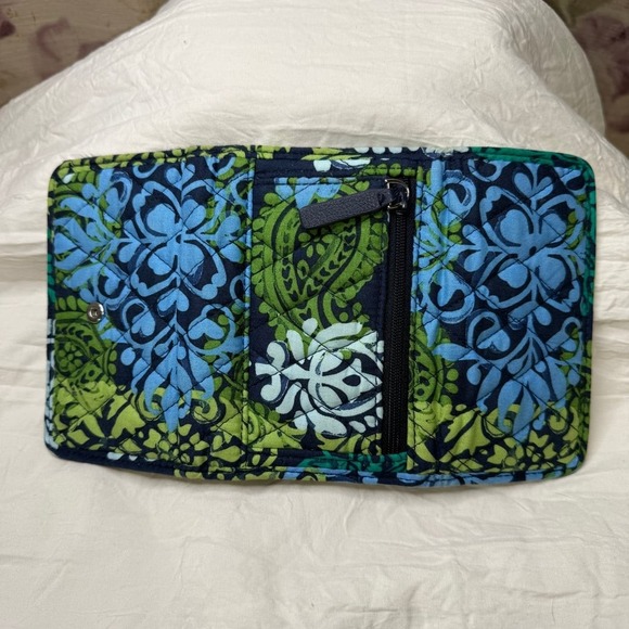Vera Bradley Women's Wallet Ruthem And Blues Green & Blue - Picture 3 of 9
